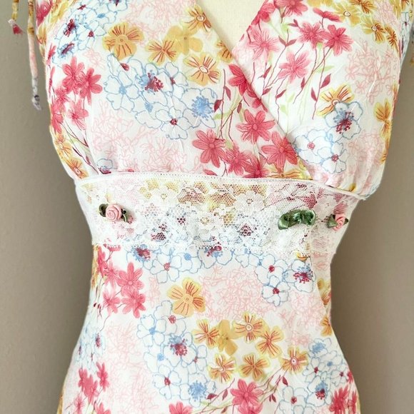 Vintage y2k Ruby Rox Dainty Floral Coquette Dress - Picture 4 of 7